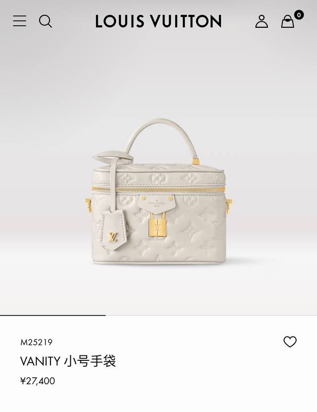 M25143黑色 M25219 白色 顶级原单 动态芯片本款 Vanity 小号手袋取材蓬松羊皮革，以柔软轻盈的设计诠释 Nicolas GhesquièRe
