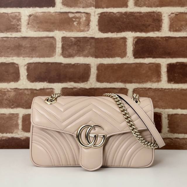 专柜品质，顶级原单货，实物实拍！款号443497新浅粉色，尺寸：宽26X高15X侧宽7， DDD