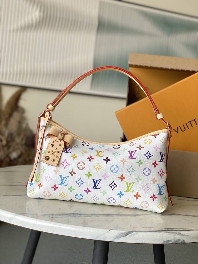 出厂价P 代购级免税版 M27578 为庆贺路易威登Monogram图案诞生130周年，此款Carryall East West 帆布手袋以缤纷炫彩点亮这一经典
