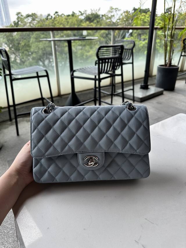 升级版白金版 正品级 春夏新品 全钢浅金浅银金属 Cf 25Cm 非常有女性优雅气质 具备ch Nel Cf的性感魅力 经典百搭号称历史销售总冠军仙女们衣柜里不