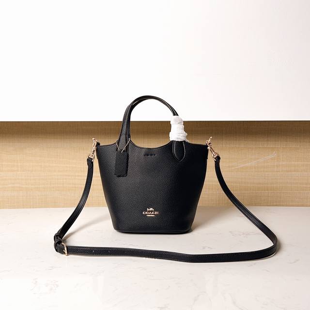 Cr256老花，C家hanna水桶包手提斜挎包，帆布菜篮子小身材 大容量，好看又实用19.5*17.5*13Cm .Hb