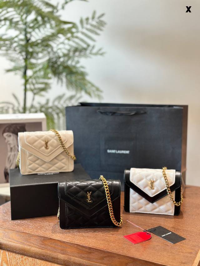 折叠盒ysl包envelope信封包实拍图今天给折叠盒 Ysl包envelope信封包实拍图今天给大家更新的是envelope包身信封设计，搭配金色or银色链条