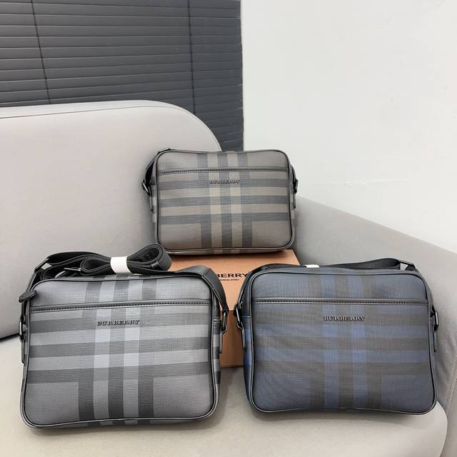 Burberry 巴宝莉 相机包 男女通用单肩斜挎包 经典logo搭配原厂工艺材质 休闲百搭 采用精湛镶嵌细工，实物拍摄 原厂原版面料 配送防尘袋 25 X 1