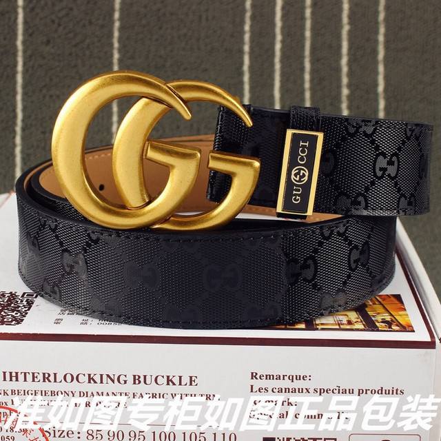 品名：古奇.Gu Cci原单 型号：认准如图专柜包装，赠送打孔器 材料：百分百头层牛皮，保证真皮。24K纯钢扣g花系列专柜同等质量， 送人自用首选 包装： 请认