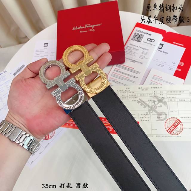 Ferrago 菲拉f 雙面头层牛皮 全新效果精钢材质搭扣 寬度35毫米 該皮帶可調節 且能根據需要裁剪達到修身效果 Ferrago 菲拉f 雙面头层牛皮 全新效果精钢材质搭扣 寬度35毫米 該皮帶可調節 且能根據需要裁剪達到修身效果