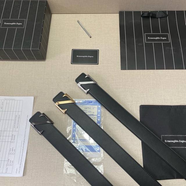 品牌：杰尼亚。 等级：头层牛皮、经典爆款专柜在售、油边精致 电脑车线 实物拍摄无修饰 上身效果极好 送礼自用首选配全套专柜包装 送打眼针 扣头：广州原版扣 长度