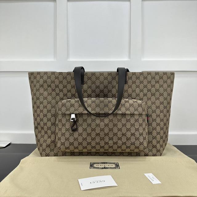 Gucci新专款柜品质，顶级原单货，原厂皮，原厂五金、实物实拍，款号:802166杏布 尺寸:W45Xh32X15Cm，