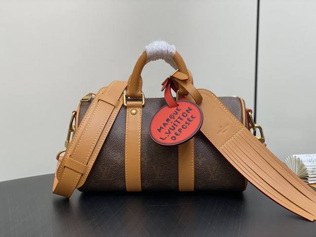 顶级原单 M11542老花 男包枕头包speedy系列 Keepall Bandoulière 25手袋 本款 Keepall Bandouliere 25 手