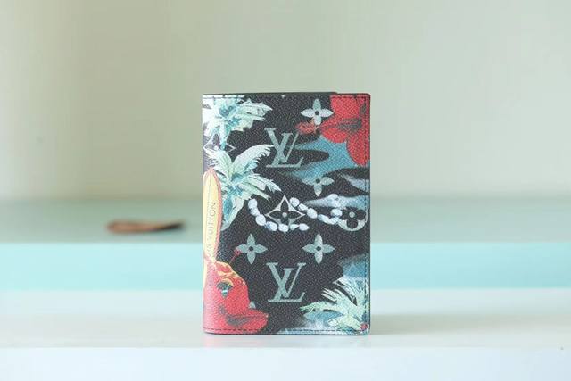 顶级原单 护照黑 M83749 护照夹 10-14-2.5厘米 M83498卡包蓝红 8-14.5-1厘米 M83468 短夹11-5-9-1.5厘米 花卉椰子