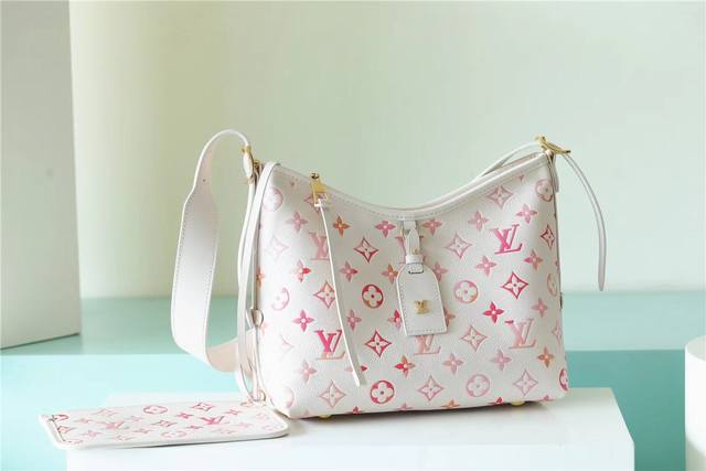 顶级原单 草莓色 M24652草莓色 M46289克 M47145蓝色 M46288Carryall 中号手袋取材 Monogram Empreinte 压纹皮