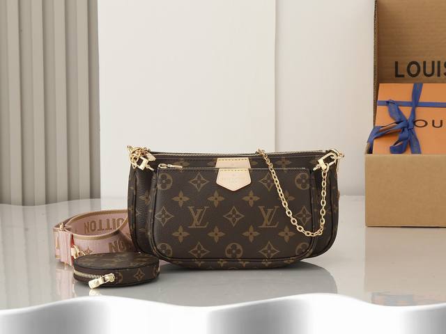 顶级原单、加强版multi Pochette Accessoires 手袋集 Pochette Accessoires 手拿包、Mini Pochette Ac