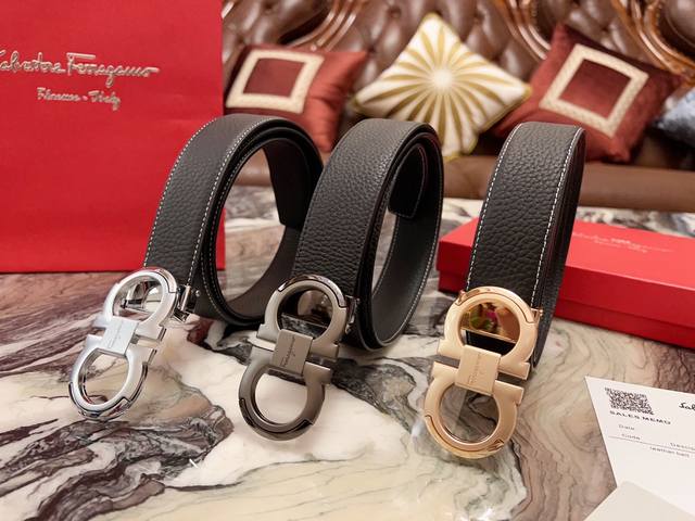 最最最值得入手的皮带，快去买了送对象吧 经典皮带，没有浮夸设计加持，低调有内涵。各种场合都能用，送礼最佳选择。Ferragamo 菲拉格慕 男士皮带，作为使用度