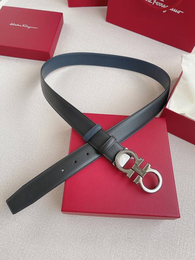 顶级原单复刻版 ,配送专柜全套礼盒包装进口原厂头层牛皮皮带 男士商务休闲腰带 Ferragamo.菲拉格慕 支持nfc扫码 宽度3.5Cm 高级定制款 双面进口 顶级原单复刻版 ,配送专柜全套礼盒包装进口原厂头层牛皮皮带 男士商务休闲腰带 Ferragamo.菲拉格慕 支持nfc扫码 宽度3.5Cm 高级定制款 双面进口