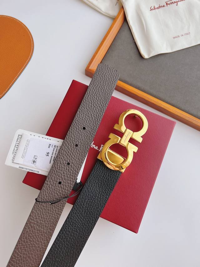 顶级原单复刻版 ,配送专柜全套礼盒包装进口原厂头层牛皮皮带 男士商务休闲腰带 Ferragamo.菲拉格慕 支持nfc扫码 宽度3.5Cm 高级定制款 双面进口 顶级原单复刻版 ,配送专柜全套礼盒包装进口原厂头层牛皮皮带 男士商务休闲腰带 Ferragamo.菲拉格慕 支持nfc扫码 宽度3.5Cm 高级定制款 双面进口