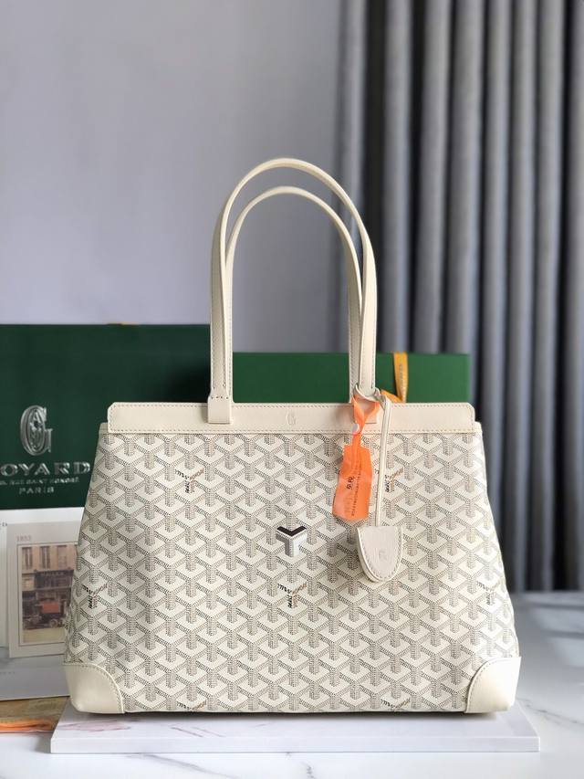 正品级 Goyard Tote通勤系列 沙石y型涂鸦 专柜定制彩绘颜色，位置不固定 Bellechasse Biaude 敞篷包有可以容纳a4文件的宽大内容量，