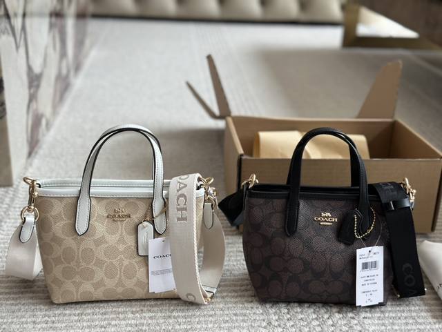 配盒 尺寸16.14 蔻驰 Coach City Mini 托特包 容量不容小觑 女人味满满 优雅与时尚并存