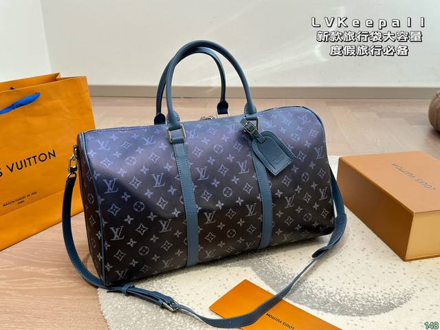 Lvkeepall 新款旅行袋大容量 度假旅行必备 时尚达人必备单品之一 实物绝对惊艳到你 尺寸45 26