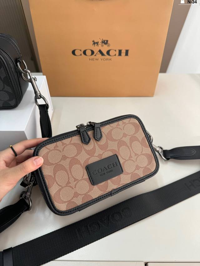 蔻驰 Coach Mint Serf相机包 Wyatt新款双拉男士相机包 真的太洋气啦！ N-34尺寸20.7.12折叠盒