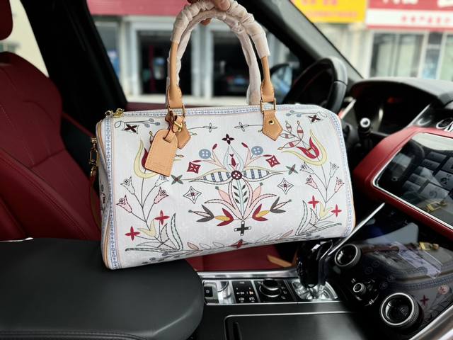 高端货 新款 “Louis Vuitton”Lv旅行袋 路易威旅行包 M11705 Louis Vuitton Speedy 40 可拆卸可调节肩带拉链开合图案