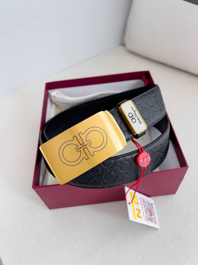 品名：Ferrgamo..菲拉格慕 腰带自动带 皮带 型号：自动扣，纯钢材质自动扣，头层牛皮，自动带身 材料：百分百头层牛皮，保证真皮。24K纯钢扣专柜同等质量