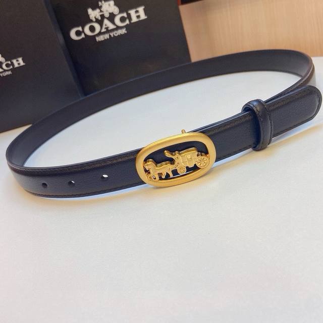 蔻驰coach 2024,头层小牛皮搭配精品马拉车五金扣,优雅而实用,宽度:2.5Cm 蔻驰coach 2024,头层小牛皮搭配精品马拉车五金扣,优雅而实用,宽度:2.5Cm