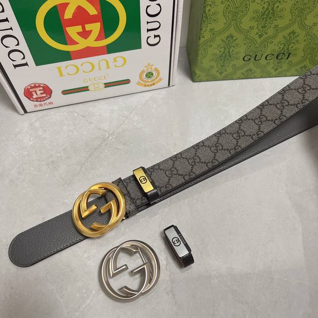 品名：古奇.Gu...Ci 原单 材质：原单牛皮腰带 百分百头层牛皮腰带保证真皮，24K纯钢扣，专柜原单品质、做工精细，时尚大牌，送人自用首选 包装： 请认准如