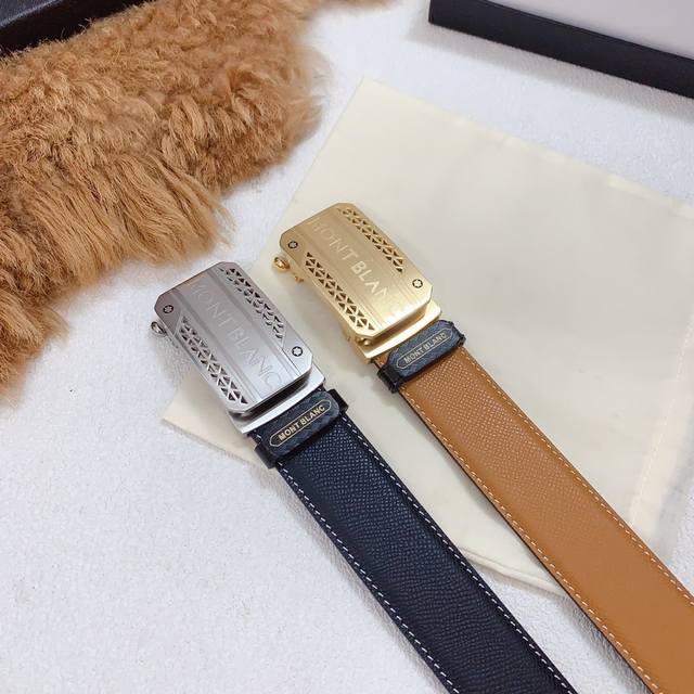 同步代购专供精品，万宝龙自动版型系列！ 高端精工细作，纯钢自动扣，新款皮纹意大利进口皮料精选。真空电镀五金扣件，无瑕疵打磨，厚实皮料质感超赞，手感柔软绝非普通牛