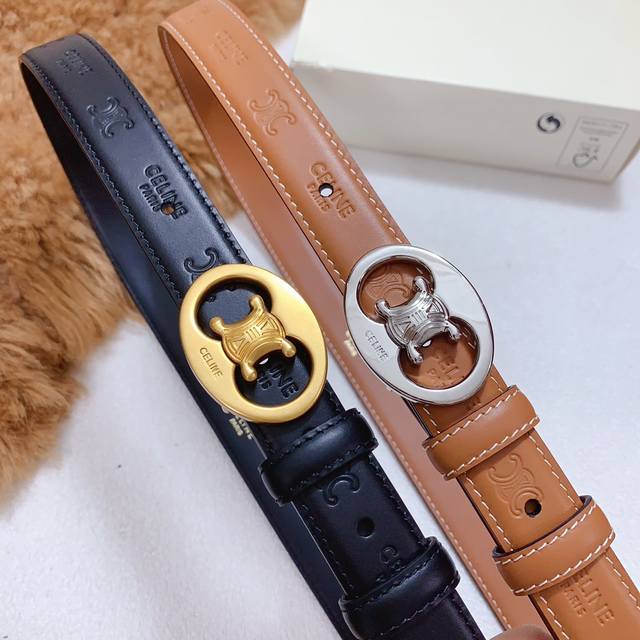 配图片款正版包装， 出街通勤必备款，高端原单品级，赛琳官网同步新款版型，扣头镀钯精品扣，意大利原厂小牛皮皮料搭配，简约时尚百搭款 媲美正品无压力 好货上手即知，