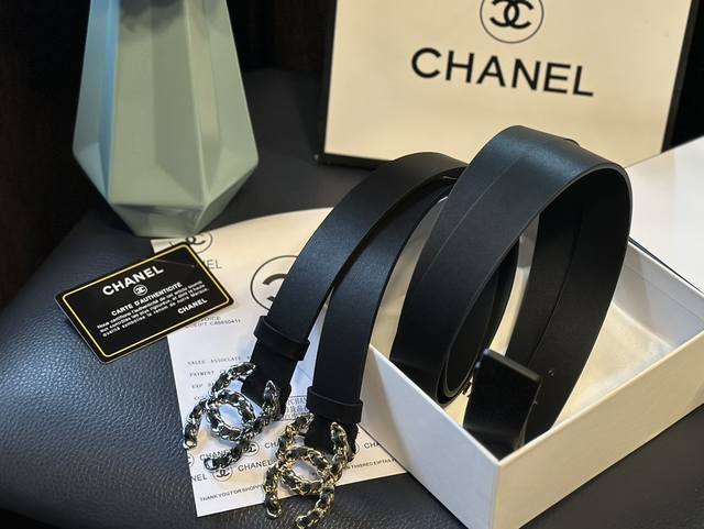 全套专柜包装 手提袋 Chanel纯皮腰带 高端大气上档次低调奢华有内涵 成功人士必备单品 送人自用首选