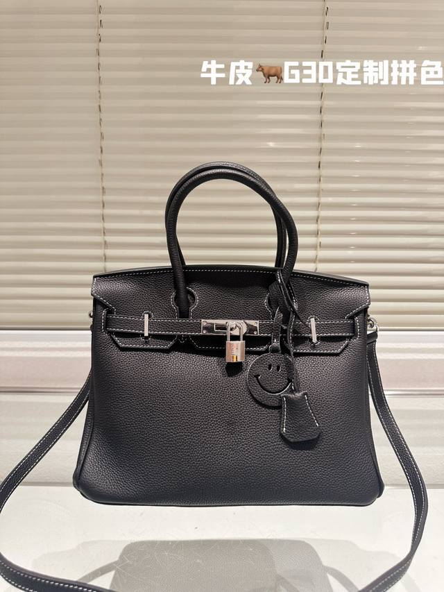 爱马仕专柜vic定制颜色拼色 顶级原单进口头层togo皮 顶级货 不是地产货 Hermès 爱马仕 铂金包 高端质量 专柜最新款进口荔枝纹 明星同款 原版质量