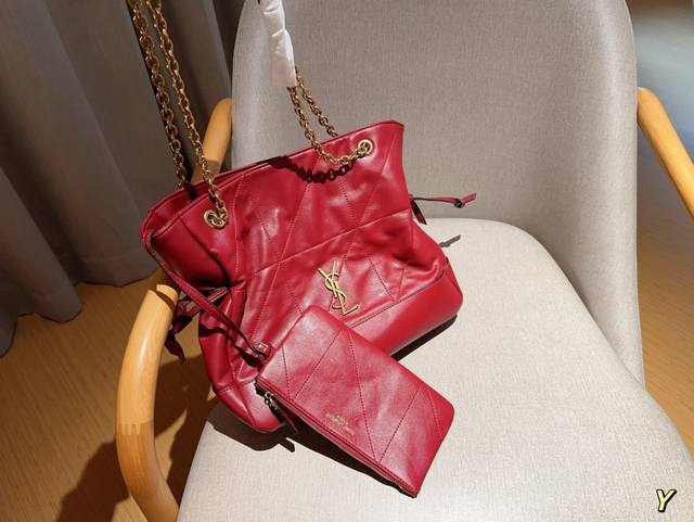 无盒 Ysl圣罗兰 新款large Pochon购物袋 Hobo链条腋下包托特包 尺寸33×31×8