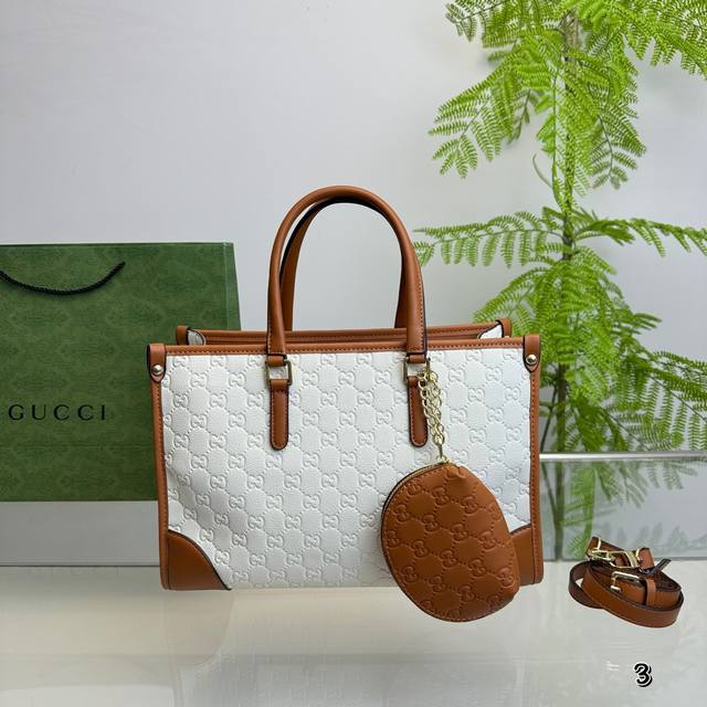 无盒 酷奇购物袋 尺寸34Cm Gucci Tote配送零钱包 超大容量 很有设计的一款