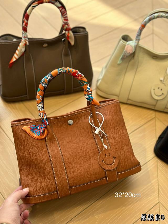 牛皮 定制logo版本出 花园包32*20 进口皮胚togo头层皮 油蜡线 高品质 牛皮 定制logo版本出 花园包32*20 进口皮胚togo头层皮 油蜡线 高品质