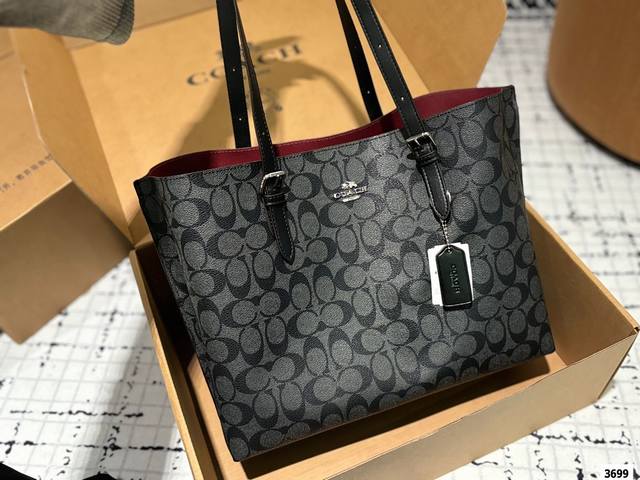 配盒尺寸33.26 蔻驰 Coach Molie 托特包 质感很高级 容量超级大也很耐用 日常出街背它回头率百分百 就是这种随性慵懒感