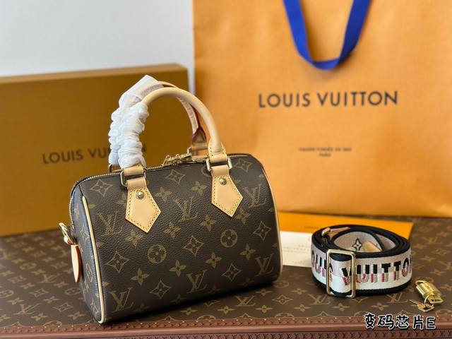 全套包装 客订单顶级品质 Speedy 20枕头包 定制老花面料搭配全钢五金 尺寸20×13Cm