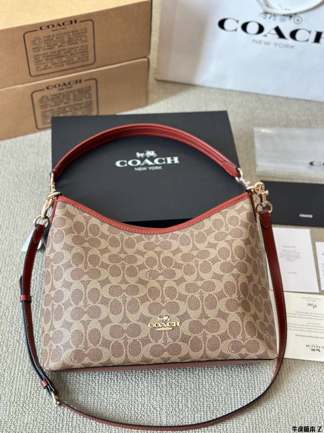 牛皮版本 Coach 新品！Laurel 流浪包 蔻驰经典的月亮包，比腋下包容量要大一点 尺寸28 25Cm