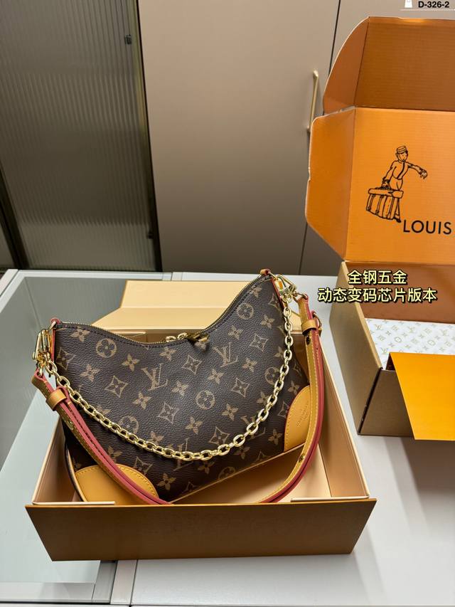 Lv 路易威登牛角包 全钢五金 动态变码芯片版本 超级舒适又好看 搭配什么风格都可 D-326-2尺寸26.10.19折叠盒飞机盒