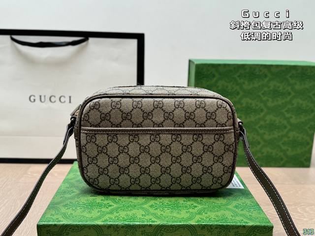 配盒 酷奇gucci斜挎包 复古高级 低调的时尚 别犹豫拿下它 尺寸22 14