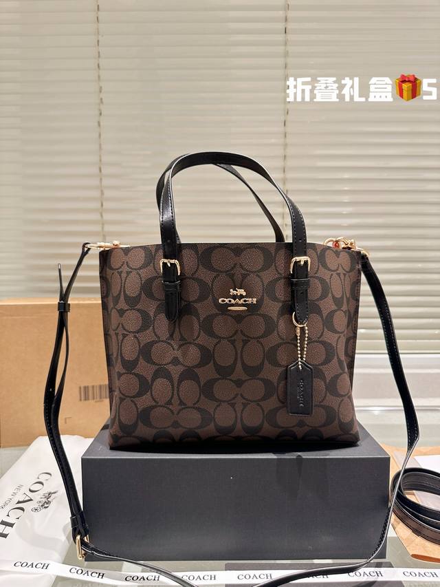 顶级原单 牛皮 Coach Mollie25 托特包 蔻驰coach代工厂最新购物袋 出货顶级品质亮泽五金logo 炒鸡火实用的款式 多用款内衬logo时尚百搭