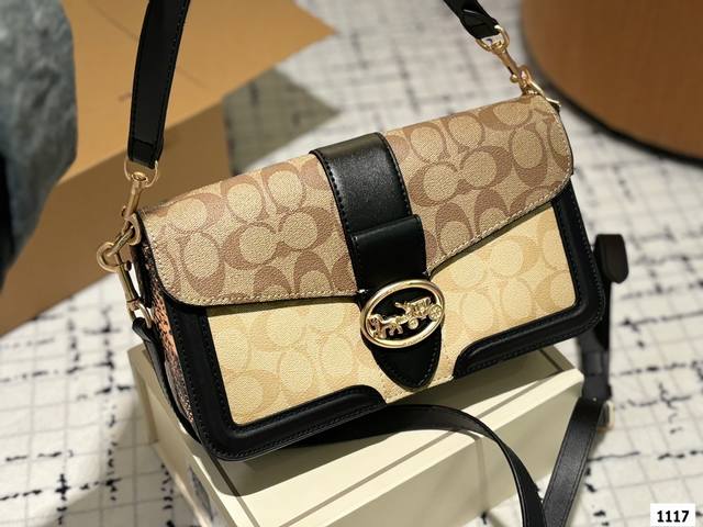 折叠盒尺寸25.13 蔻驰 Morgan法棍包 时髦拿捏住啦 不显老气好好搭啊 而且貌美气质加成好高的呀～ 爱死了这份从容优雅