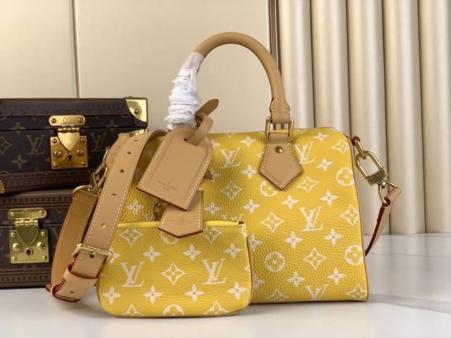 出厂价 Speedy P9 Bandoulière25 手袋 M24426黄色 本款 Speedy P9 Bandoulière25Monogram 皮革手袋以