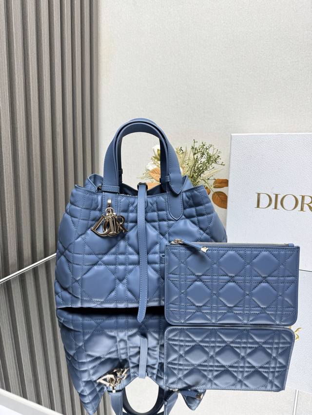 正品级 ，高版本 Dior Toujours 手袋〔蓝色中号〕 这款dior Toujours 手袋于二零二三春夏系列发布秀精彩亮相,休闲实用的设计别具一格.采