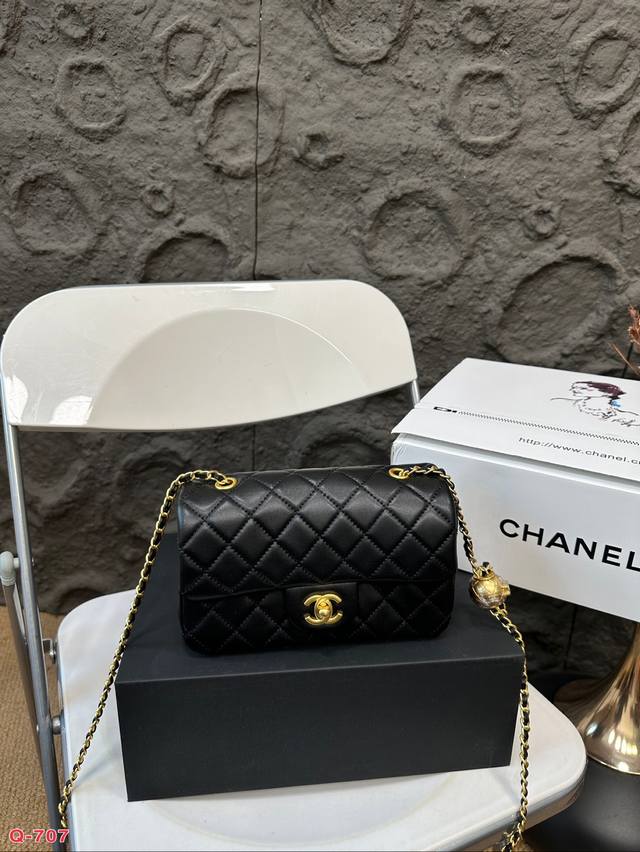 免税店全套包装 香奈儿金球大号方胖子 Chanel经典cf 经典不过时 时装 休闲 不挑衣服 尺寸20.13Cm