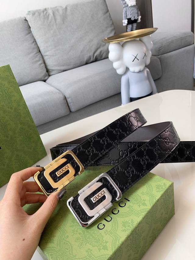 礼物 品牌 :古奇 价格 :配带全套原版包装 材质 : 进口牛皮 搭配18K钢扣 颜色 黑色 规格 :3.8Cm 卖点 :皇家御用经典款式，永不过时。质感卓越,