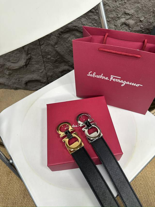 升级版 菲拉格慕！！ 高版本！全钢头 腰带 嘿哈 原单牛皮全钢头皮带～热门款 皮带里面最火的啦～质量很好 全套包装！五金绝对不褪色 皮带头和专柜一样的哦～ 配礼