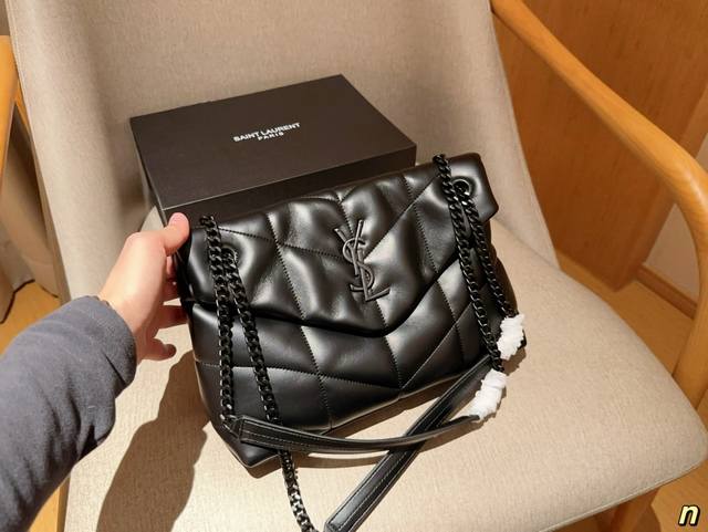 Ysl 圣罗兰 女士puffer绗缝云朵链条包 手感软糯 尺寸29×20×9 礼盒包装