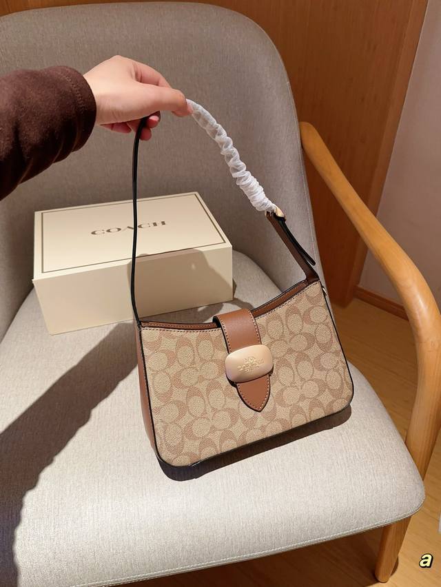 Coach 蔻驰 Eliza Flap Crossbody Hobo 腋下包单肩包 尺寸24×16×6 礼盒包装