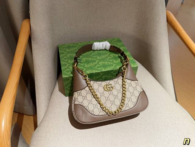 Gucci 古奇 Aphrodite老花新月包月牙包 尺寸26×13×7 礼盒包装