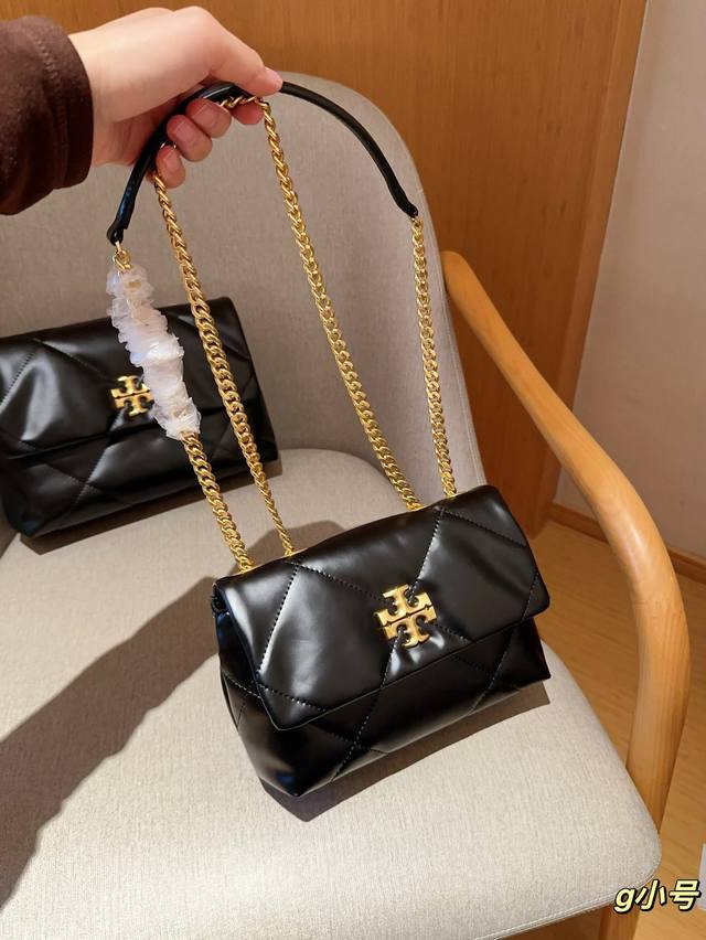 小号 Tory Burch Tb托里伯奇汤丽柏琦 Kira小号菱格纹链条包 尺寸22×15×8 礼盒包装