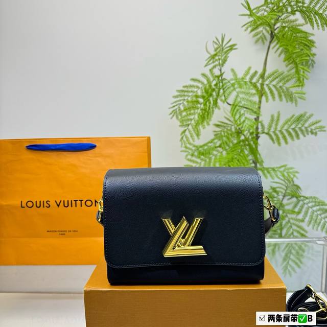 折叠盒 Lv Twist 真的很高级 日常通勤简直绝配 又酷又飒低调的奢华 可盐可甜 极致美感 绝美女孩就是你 Size：23Cm